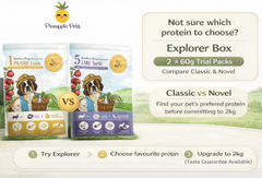 Pineapple Pets Dog Explorer Box | Select your 60g Trial Packs | Try Before 2kg Commitment