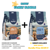 Ruffey Family Bundle | Any 2 x 1kg Air-Dried Original Dog Food