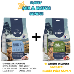 Ruffey Mix & Match Bundle | Any 2 × 450g Air-Dried Original Dog Food