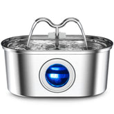 3.2L Stainless Steel Pet Water Fountain with LED Light – Quiet, Automatic & Hygienic for Cats & Dogs