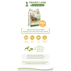 Puppy Dry Dog Food 2kg | Hair & Skin Care Formula | Lamb| Real Nature