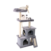 Cat Tree Tower with Scratching Posts, Hammocks & Perches