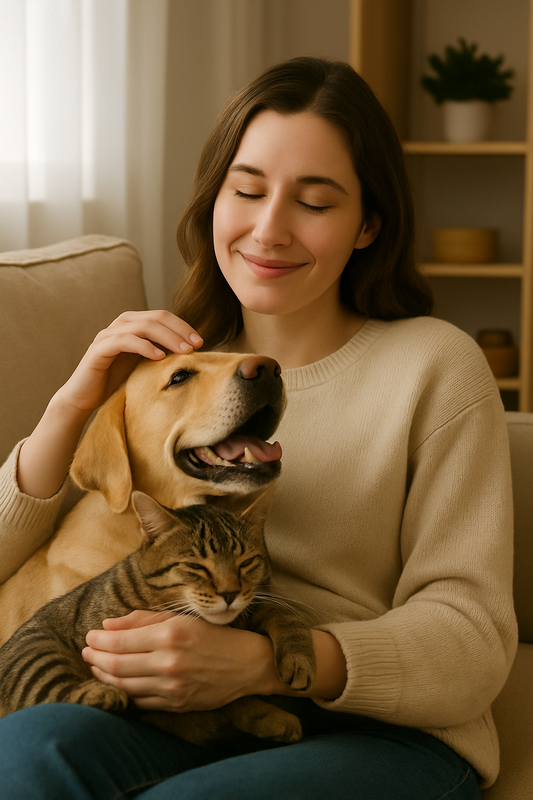 Quiet companionship from pets can ease feelings of loneliness.