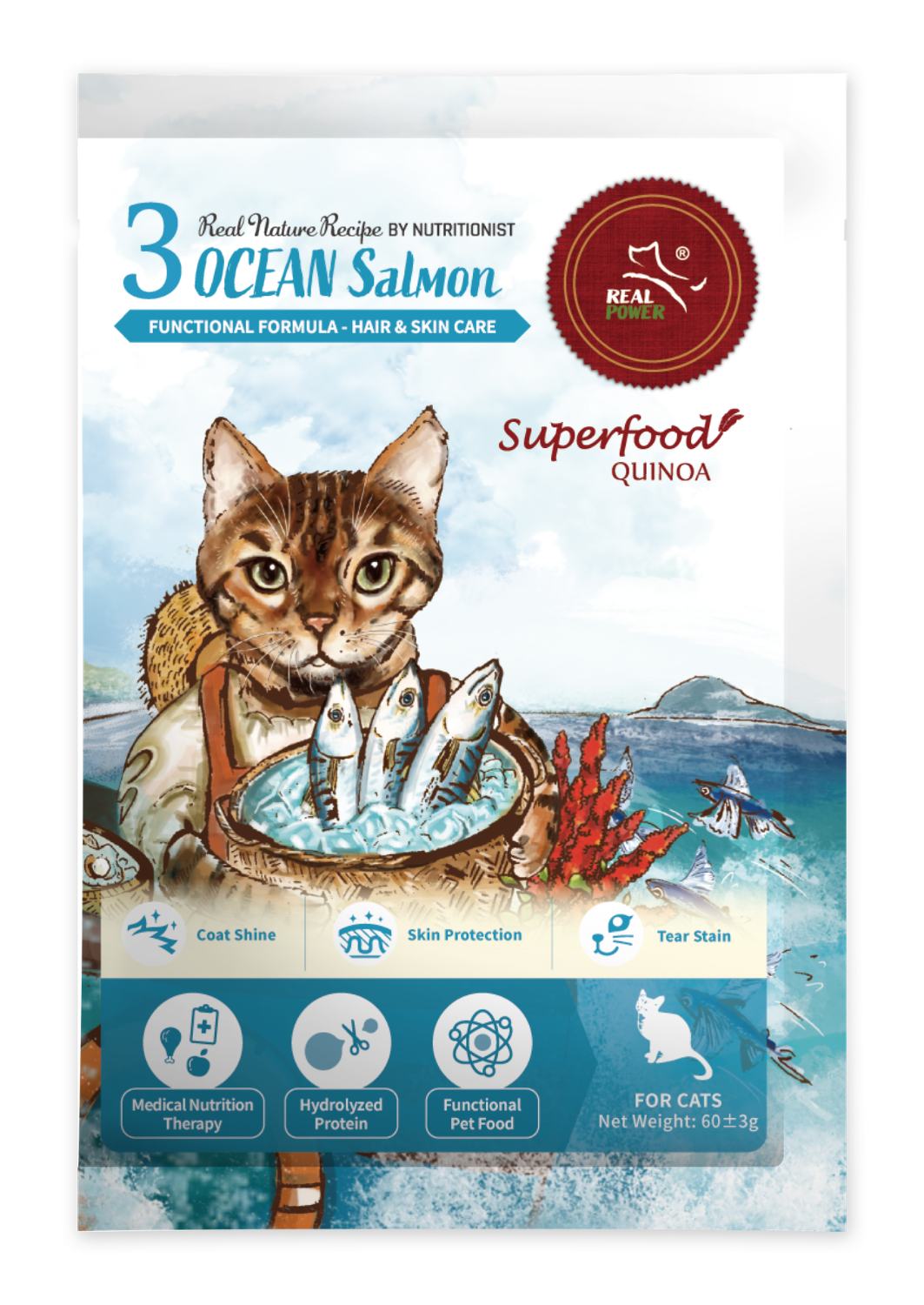 Cat Food Trial Pack | Select your 60g Explorer Box | Try Before 2kg Commitment | RealPower