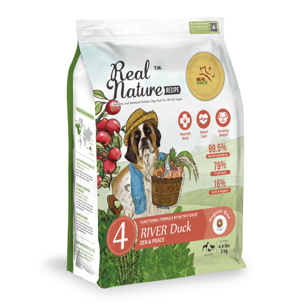 Real Nature River Duck Dry Dog Food 2kg/4kg | Novel Protein Formula | Everyday Support