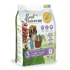 Real Nature Lake Turtle Dry Dog Food 2kg/4kg | Novel Protein Formula | Joint Support Nutrition