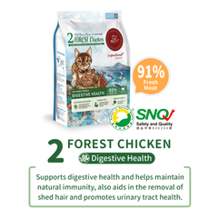 Real Nature Forest Chicken Dry Cat Food 2kg/4kg | Grain-Free | Digestive Health