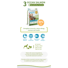 Puppy Dry Dog Food 2kg | Sensitivity & Immune Care Formula | Salmon | Real Nature