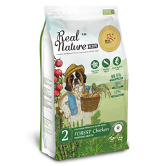 Real Nature Forest Chicken Dry Dog Food 2kg/4kg | Digestive Health Formula | Probiotics & Digestive Enzymes